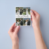 Budget Love and Bedankt Collage Wedding Bedankt Flyer (Hand)