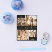 Budget Love and Bedankt Collage Wedding Bedankt Flyer (Enkel)