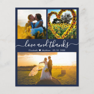 Budget Love and Bedankt Navy Wedding Photo Collage