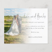 Budget Love and Bedankt Photo Script Wedding (Voorkant)