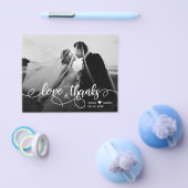 Budget Love and Bedankt Script Weddenschap Bedankt Flyer (Enkel)