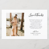 Budget Love and Bedankt Weddenschap Dankuwel papie (Achterkant)