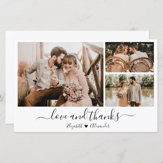 Budget Love and Bedankt Weddenschap Dankuwel papie (Voorkant / Achterkant)