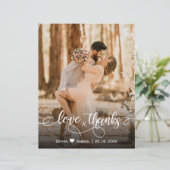 Budget Love and Bedankt Weddenschap Hartelijk dank (Staand voorkant)