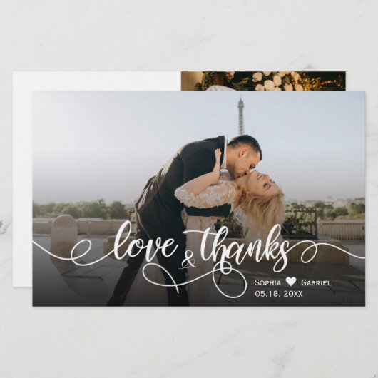 Budget Love and Bedankt Weddenschap Hartelijk dank (Voorkant / Achterkant)