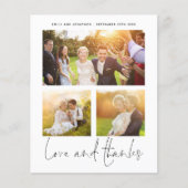 BUDGET Love Bedankt 3 Foto's Weddenschap Bedankt (Voorkant)