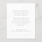 Budget Love Bedankt Photo Overlay Birth Announce (Achterkant)