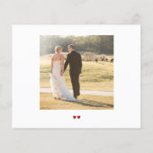 Budget love bedankt script foto bruiloft bedankt flyer (Achterkant)