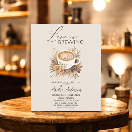 Budget Love Is Brewing Bridal Shower Uitnodiging