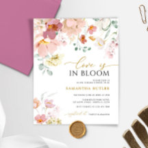 Budget Love is in Bloom Bridal Shower Invitation