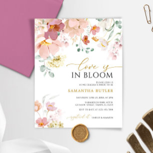 Budget Love is in Bloom Bridal Shower Invitation