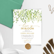 Budget Love is in Bloom Bridal Shower Invitation
