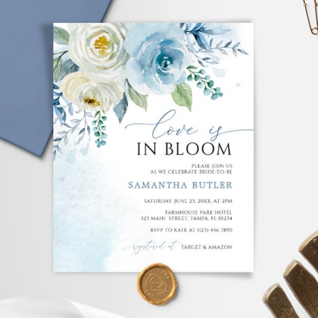 Budget Love is in Bloom Bridal Shower Invitation (Creator heeft geüpload)