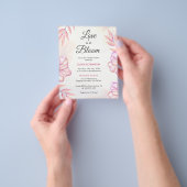 Budget Love is in Bloom Bridal Shower Invitation Flyer (Hand)