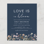 Budget Love is in Bloom Wildflower Vrijgezellenfee Flyer (Voorkant)