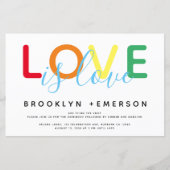 BUDGET Love is Love Rainbow Modern Wedding (Voorkant)