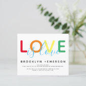BUDGET Love is Love Rainbow Modern Wedding (Staand voorkant)