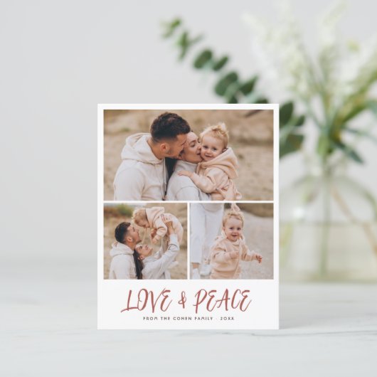 Budget Love & Peace 3 Fotokerstfeestdag (Staand voorkant)