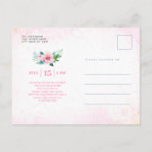 Budget Luau Tropical Floral Hawaiian Sweet 16 Uitnodiging Briefkaart (Achterkant)
