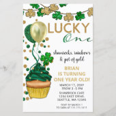 Budget Lucky One St Patrick Birthday Uitnodiging (Voorkant)