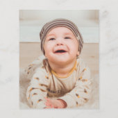 BUDGET Luiaard FOTO BABY Evenement Uitnodiging Mei (Achterkant)