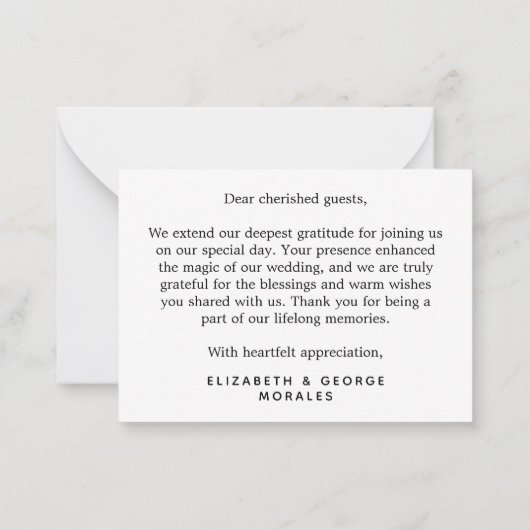 Budget Lush Eucalyptus groen dank u Notitiekaartje (Achterkant)