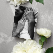 Budget luxe bloemenzwart, wit en rood bruiloft flyer