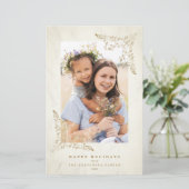 Budget Luxury Lace Flourish Chic Golden Kerstmis (Staand voorkant)