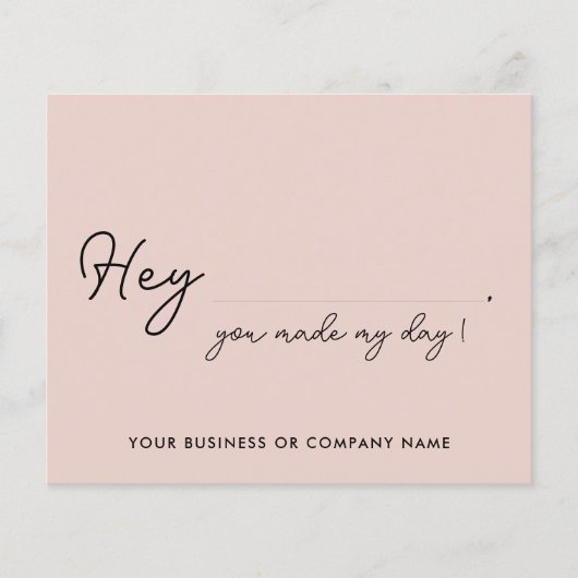 Budget maakte mijn dag kleine zakelijke bestelling (Voorkant)