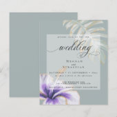 Budget Maar Mooi Bruiloft Violet Hibiscus (Voorkant / Achterkant)