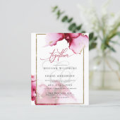 Budget Maar Mooie Abstracte Levendige Karmozijnroz (Staand voorkant)