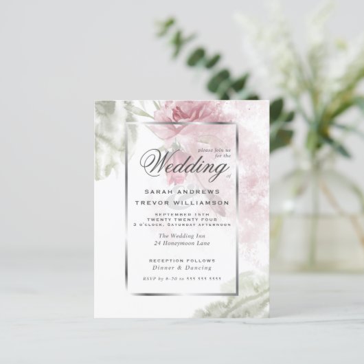 Budget maar Mooie Landelijke Roze Rozen (Staand voorkant)