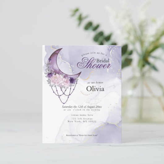 Budget Maar Mooie Rustieke Halvemaan Paars (Staand voorkant)