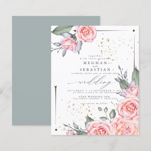 budget maar prachtige, bijtende Rozen (Voorkant / Achterkant)