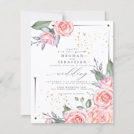 budget maar prachtige, bijtende Rozen (Voorkant)