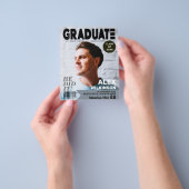 BUDGET Magazine omslag Guy Grad-aankondiging Flyer (Hand)