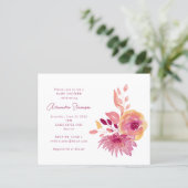 Budget Magenta Floral Baby shower (Staand voorkant)