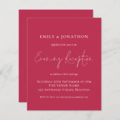 Budget Magenta Weddenschap Evening (Voorkant / Achterkant)