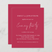 Budget Magenta Wedding Evening Party (Voorkant / Achterkant)