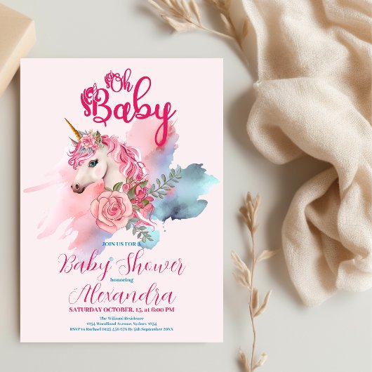 Budget magische eenhoorn regenboog Baby shower