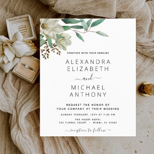 Budget Magnolia Eucalyptus Elegant Wedding