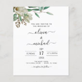 Budget Magnolia Eucalyptus Weddenschap Flyer (Voorkant)