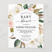 Budget Magnolia Lijst Baby shower (Voorkant)