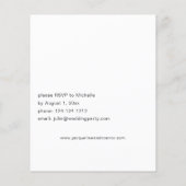 Budget Magnolia White Floral Vrijgezellenfeest Flyer (Achterkant)