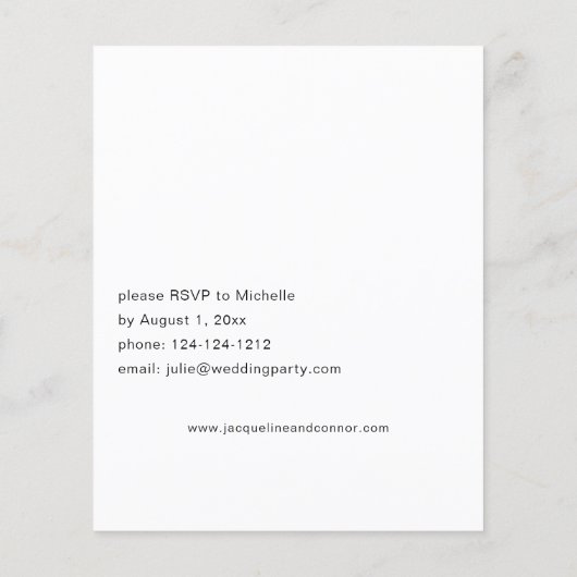 Budget Magnolia White Floral Vrijgezellenfeest Flyer (Achterkant)