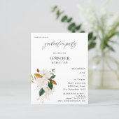 Budget Magnolia Witte Bloemen Afstudeerfeest (Staand voorkant)