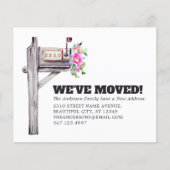 Budget Mailbox Floral New Home Moving Announge (Voorkant)