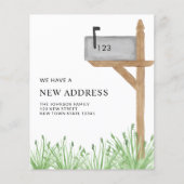 Budget Mailbox Nieuw Adres Verhuisaankondiging (Voorkant)
