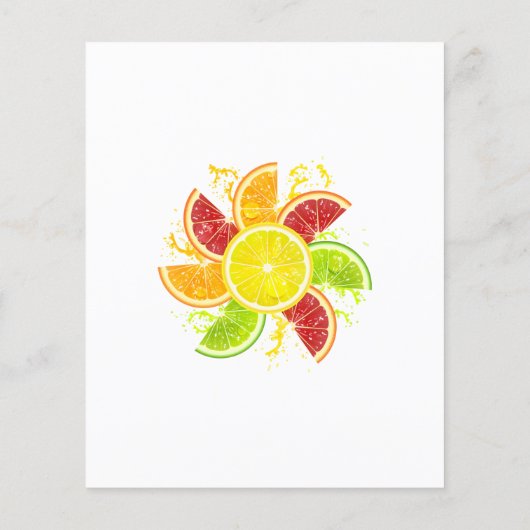 Budget Main Squeeze Lemon Bridal Shower Flyer (Achterkant)