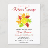 Budget Main Squeeze Lemon Bridal Shower Flyer (Voorkant)